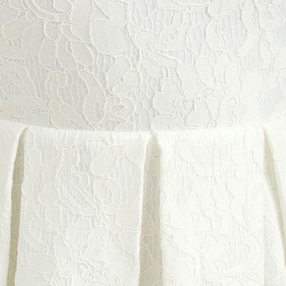 Lulu's Sweet Queen Ivory Lace Skater Dress - Picture 4 of 10